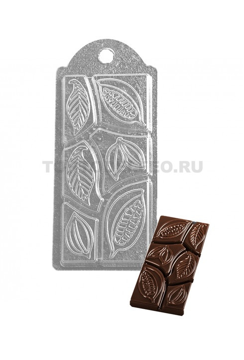 Пластиковая форма для шоколада Какао дольки